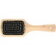 Bamboo Paddle Brush (Flat Handle) - Plastic Pins